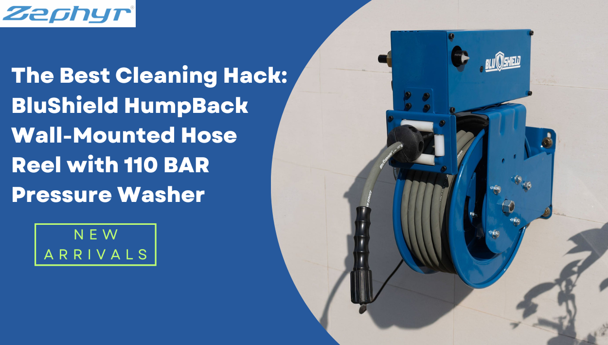 BluShield HumpBack Wall-Mounted Hose Reel