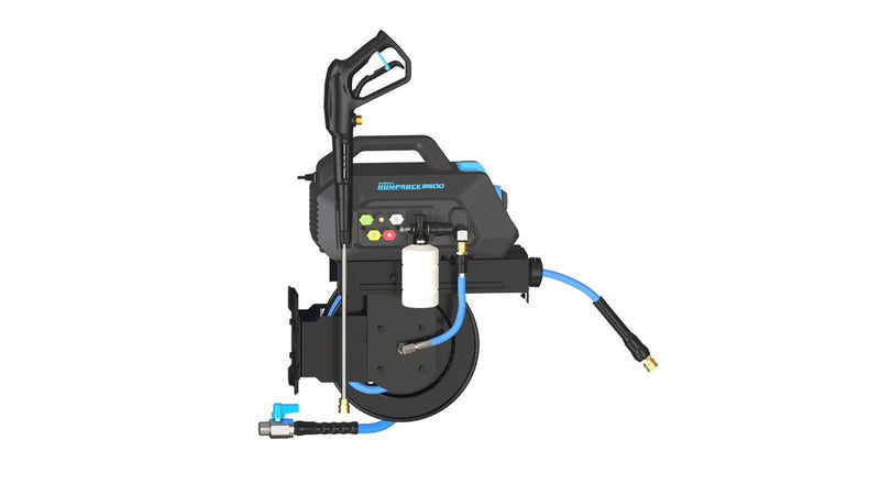 Blu Shield HumpBack 2600PSI All-in-One Pressure Washer System, Auto-Retractable Hose Reel, Industrial Pump, Accessories Blu Shield HumpBack 2600PSI All-in-One Pressure Washer System, Auto-Retractable Hose Reel, Industrial Pump, Accessories