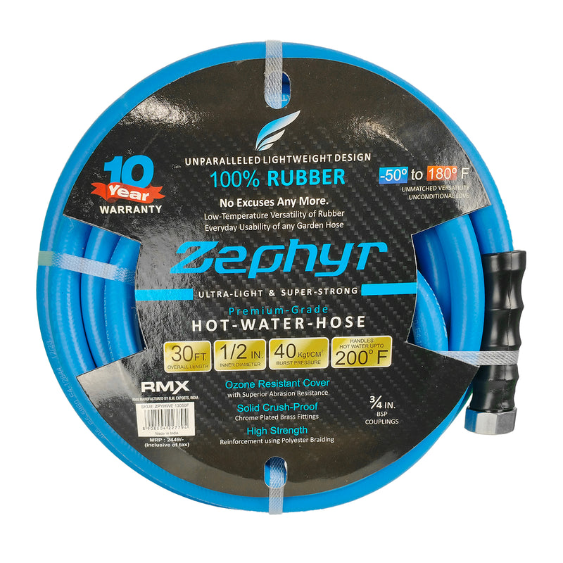 Zephyr Next-Gen Rubber Water Hose 1/2" (13MM) Rubber Water Hose 1/2" (13MM)