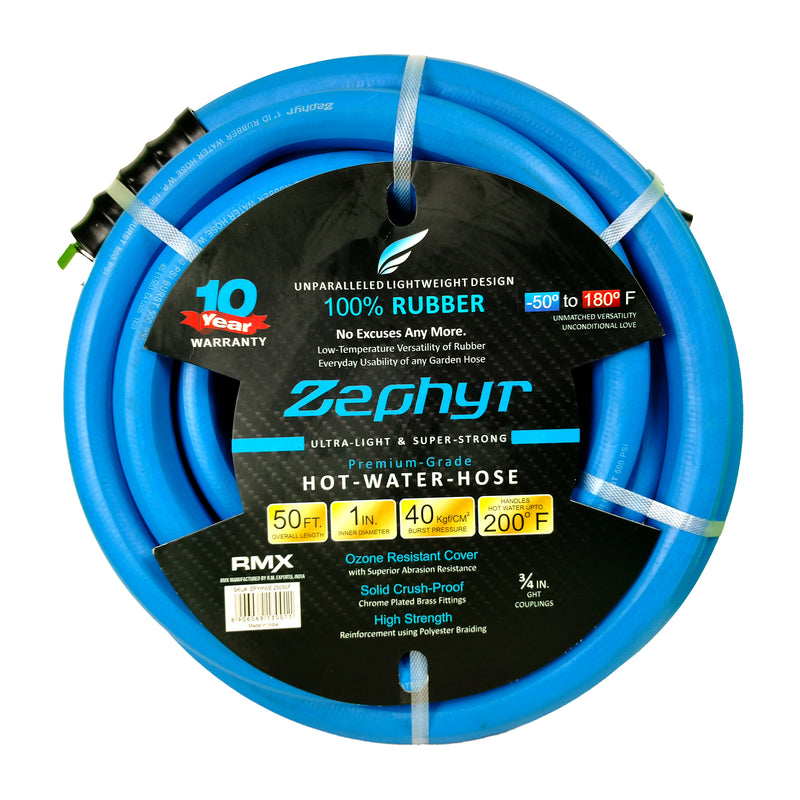 Zephyr Next-Gen Rubber Water Hose 1" (25MM) – Durable and Perfect for Large-Scale Watering Rubber Water Hose 1" inch (25MM)