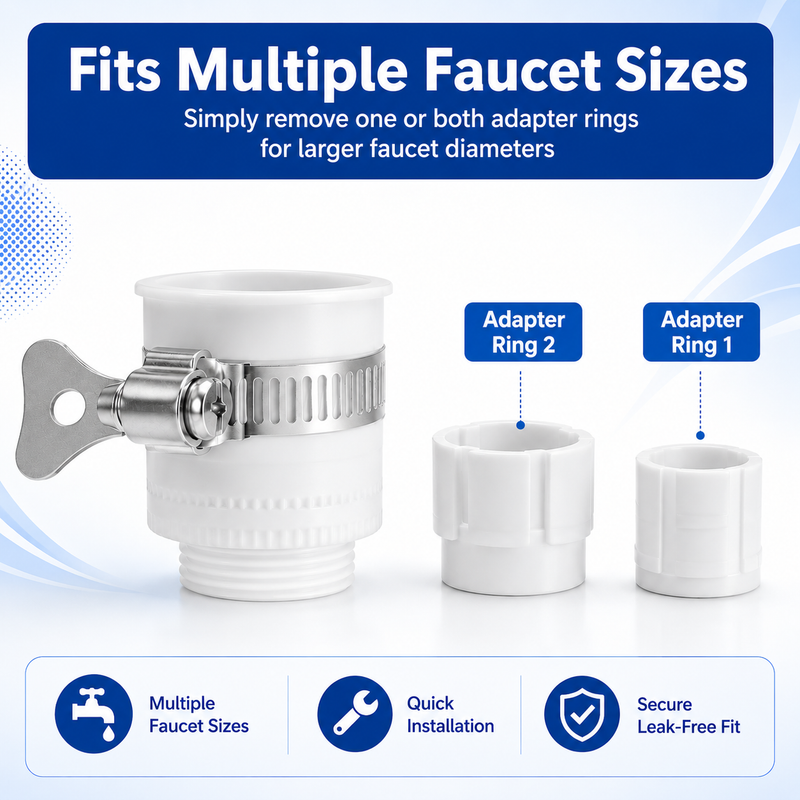 Zephyr Water Tap Connector – Universal Adjustable Faucet to 3/4" BSP Hose Adapter Zephyr Water Tap Connector – Universal Adjustable Faucet to 3/4" BSP Hose Adapter