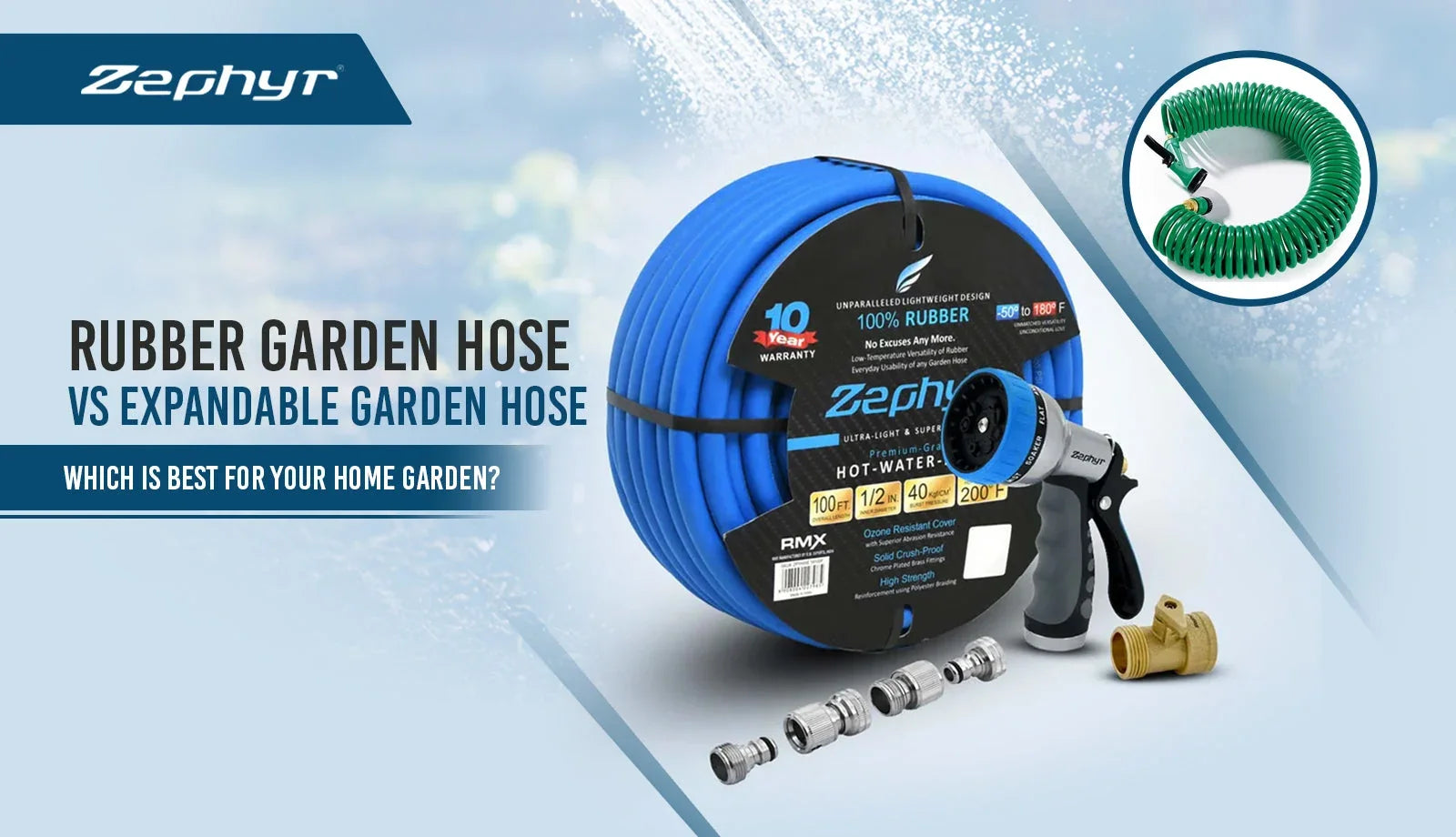 Rubber Garden Hose vs Expandable Garden Hose: Which Is Best for Your Home Garden?