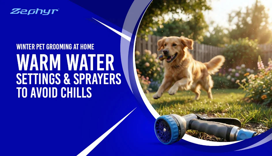 Winter Pet Grooming at Home: Warm Water Settings & Sprayers to Avoid Chills
