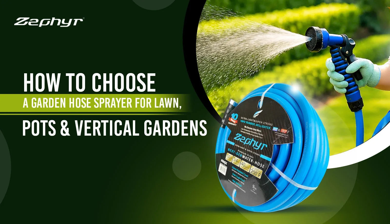 How to Choose a Garden Hose Sprayer for Lawn, Pots & Vertical Gardens