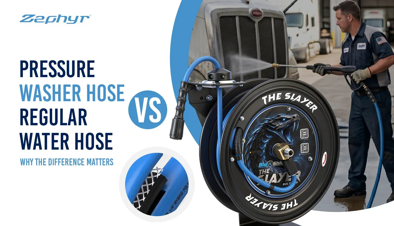 Pressure Washer Hose vs Regular Water Hose: Why the Difference Matters