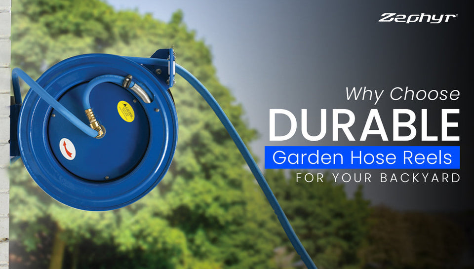 Durable garden hose reels