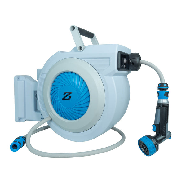 Zephyr Premium Pet Shower System (13 mm × 15 M) Auto-Retractable Pet Wash Hose Reel Pet Wash Hose Reels