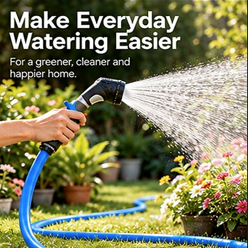 Zephyr Balcony Watering & Wash Kit – Rubber Hose 7.6 m