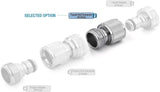 Zephyr Quick Connects – Male Universal Coupler (Silver) – For Easy Hose Connections