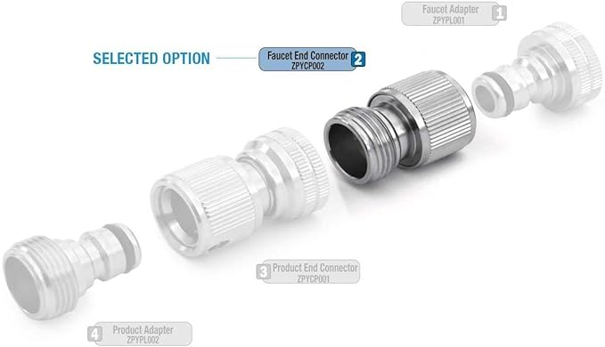 Zephyr Quick Connects – Male Universal Coupler (Silver) – For Easy Hose Connections