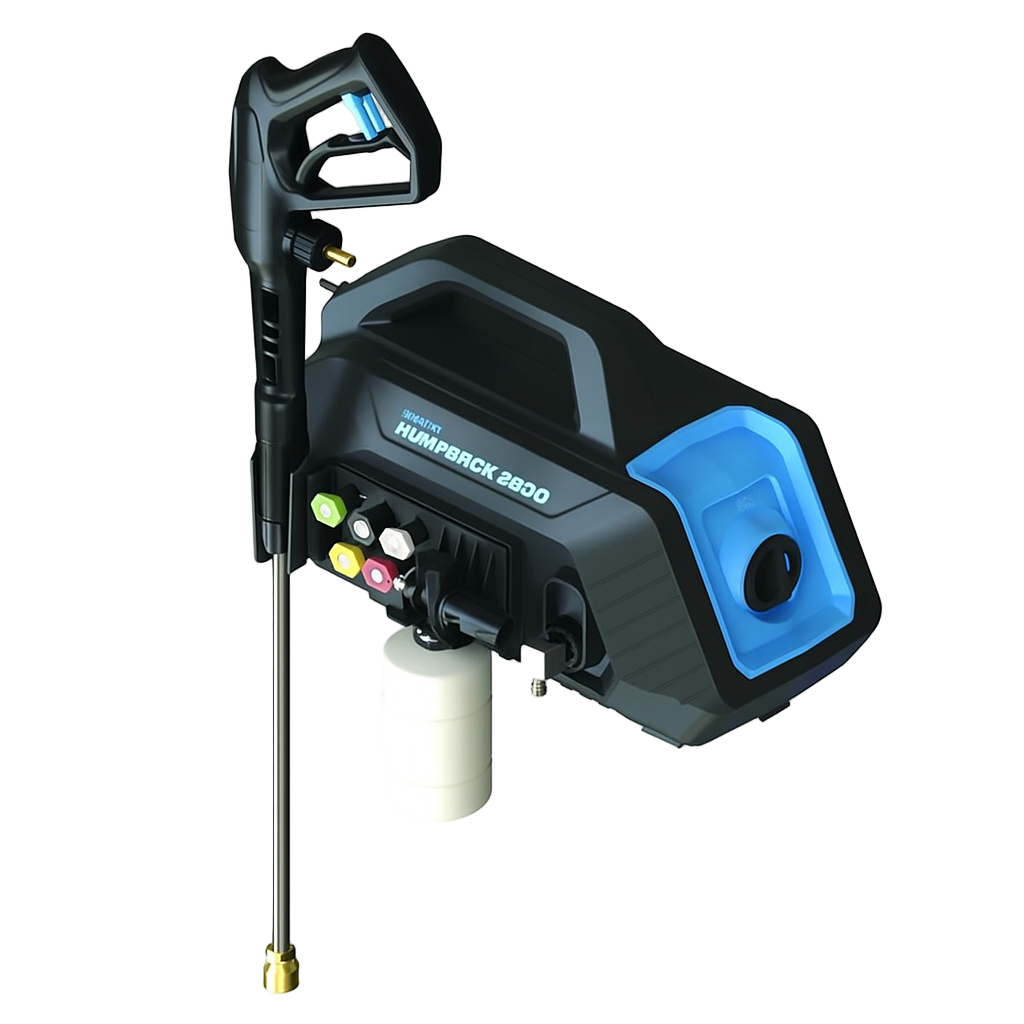 Blu Shield HumpBack™ 2600 PSI Pressure Washer Motor with Accessories for Home Cleaning (Free 50 Ft Hose)