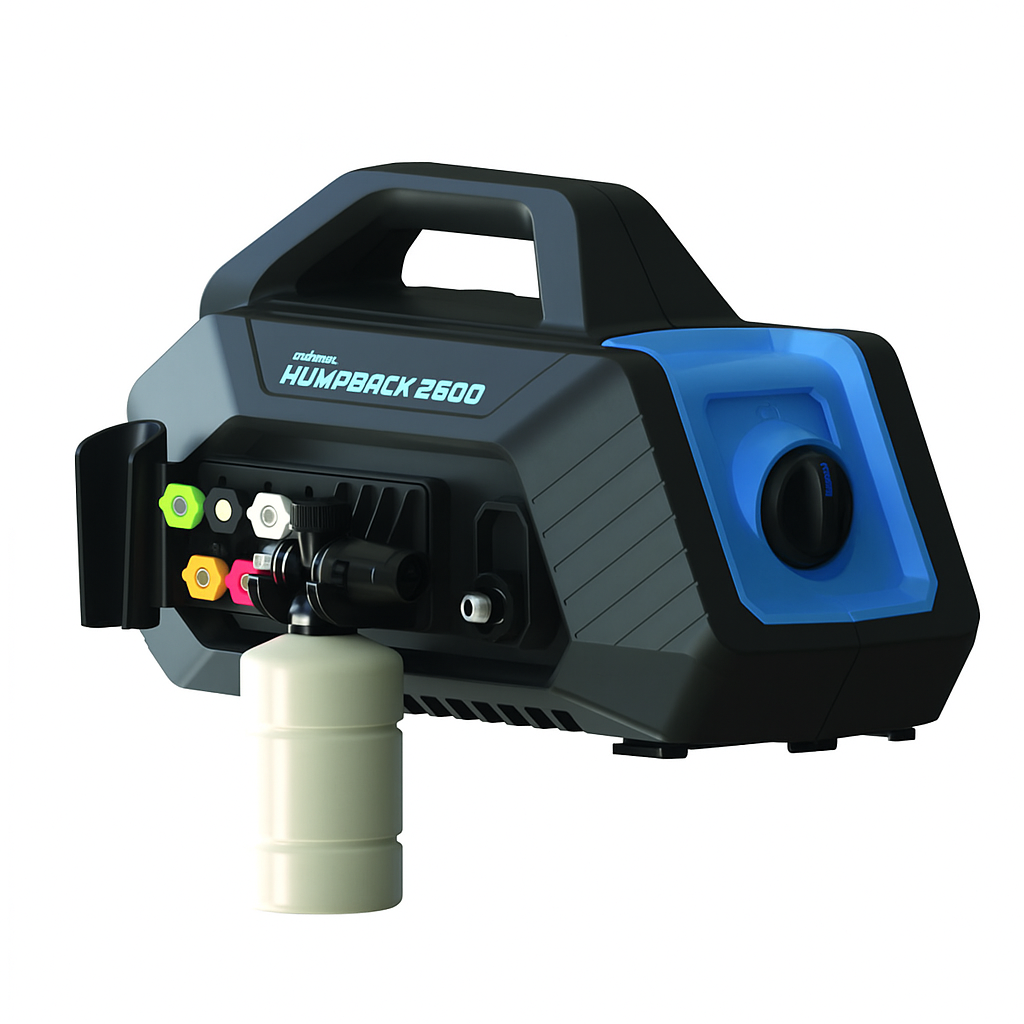 Blu Shield HumpBack™ 2600 PSI Pressure Washer Motor with Accessories for Home Cleaning (Free 50 Ft Hose)