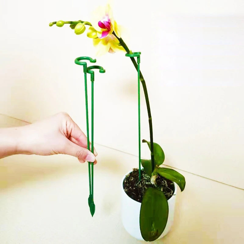 10pcs Plant Potted Flower Shape Support Rod Fixed Anti-lodging Leaf Guard Frame, Size:37cm