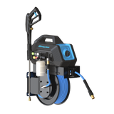 Blu Shield HumpBack 2600PSI All-in-One Pressure Washer System, Auto-Retractable Hose Reel, Industrial Pump, Accessories