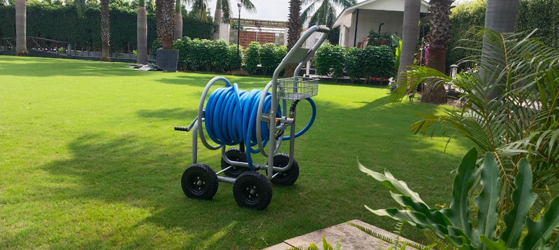 Zephyr Heavy-Duty Water Hose Reel Cart 13mm (1/2 Inch) x 120mtr (395ft)