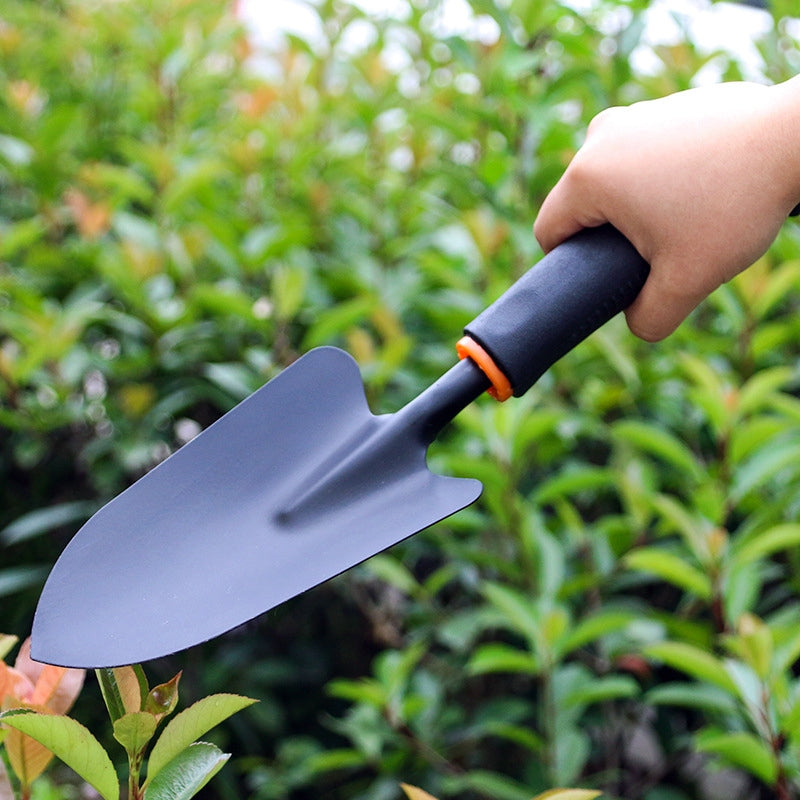 Gardening Tool Planting Digging Long Plastic Handle Iron Shovel