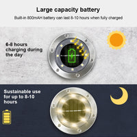 8-LED Solar Garden Light – Intelligent Sensor and Buried Installation thumbnail