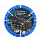 Blu Shield The Slayer Hybrid Pressure Washing Hose 6mm (1/4") x 10m Blue with M22 & Quick Connect – 242 Bar, Non-Marking, Kink-Resistant
