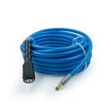 Blu Shield The Slayer Hybrid Pressure Washing Hose 6mm (1/4") x 10m Blue with M22 & Quick Connect – 242 Bar, Non-Marking, Kink-Resistant