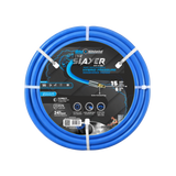 Blu Shield The Slayer Hybrid Pressure Washing Hose 6mm (1/4") x 15m Blue with Quick Connect – 242 Bar, Non-Marking, Kink-Resistant