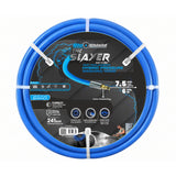 Blu Shield The Slayer Hybrid Pressure Washing Hose 6mm (1/4") x 7.5m (1/4" x 25') Blue with Quick Connect – 242 Bar, Non-Marking, Kink-Resistant
