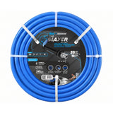 Blu Shield The Slayer Hybrid Pressure Washing Hose 10mm (3/8") x 20m Blue with 3/8" Fixed & Revolving NPT Fittings – 242 Bar, Non-Marking, Kink-Resistant
