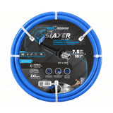 Zephyr Blu Shield The Slayer Hybrid Pressure Washer Hose 10mm (3/8") × 7.5 m – 3/8" Fixed & Revolving NPT Fittings, 242 Bar, Non-Marking, Kink-Resistant