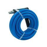 Blu Shield The Slayer Hybrid Pressure Washing Hose 13mm (1/2") x 20m Blue with 1/2" Fixed & Revolving NPT Fittings – 242 Bar, Non-Marking, Kink-Resistant