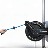 Blu Shield The Slayer Hybrid Pressure Washing Hose Reel 10mm (3/8") x 20m Blue – Dual Arm Auto Retractable Wall Mount Reel with 3/8" Fixed & Revolving Fittings, 242 Bar, Non-Marking, Kink-Resistant