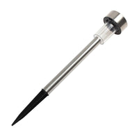 Solar Lawn Lamp (Stainless Steel, White Light) – Durable Outdoor Lighting Solution thumbnail