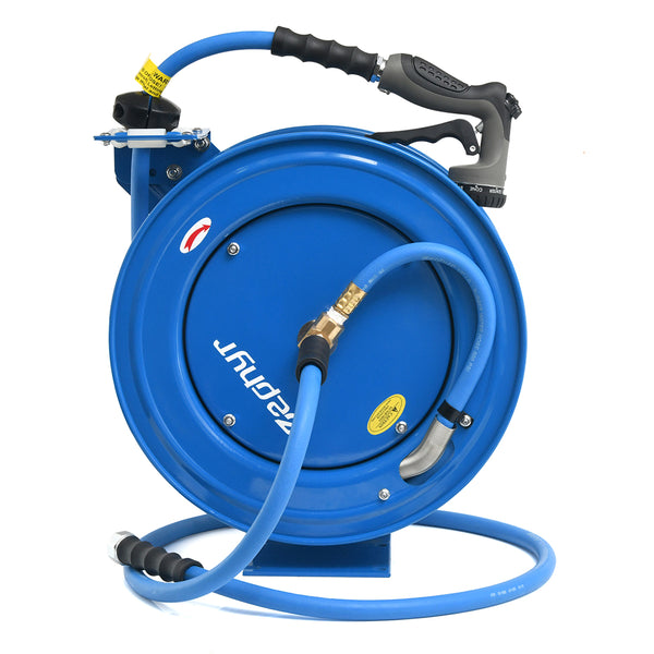 Auto Retractable Heavy Duty Hose Reel 13mm/ 1/2" with Rubber Hose