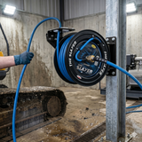 Zephyr Blu Shield The  Slayer Auto-Retractable Pressure Washer Hose Reel 06mm (1/4") × 20 m – Single Arm Wall Mount, Standard Fittings, 242 Bar