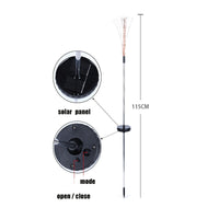 Outdoor Garden Lawn Solar Ground Light LED Firework Star Decoration Lamp(Warm Light) thumbnail