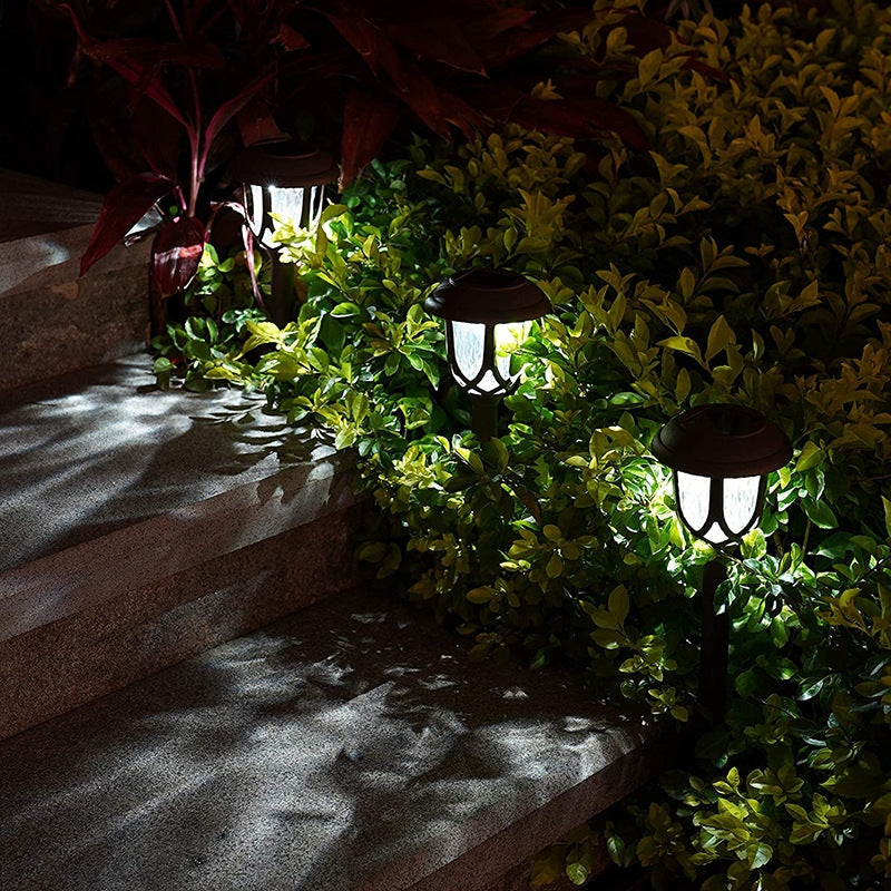 Solar Outdoor Garden Lawn Light Street Light Garden LED Decorative Landscape Light Villa Ground Plug Light(White Light)