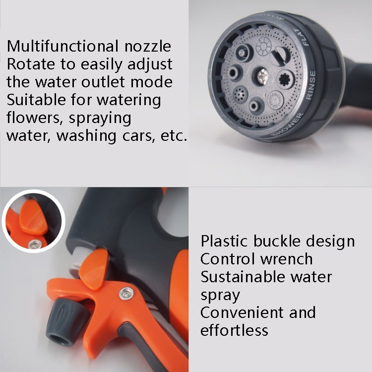 Plastic Household Flower Garden Watering Sprinkler, With Rubber Quick Connector+Rubber Threaded Joint