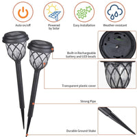 Rainproof Solar LED Lawn Light (White) – Perfect for Outdoor Courtyards thumbnail