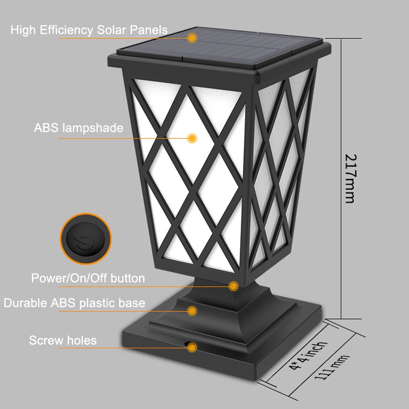 Solar Stigma Flame Lamp Garden Fencee LED Landscape Light(N260C)
