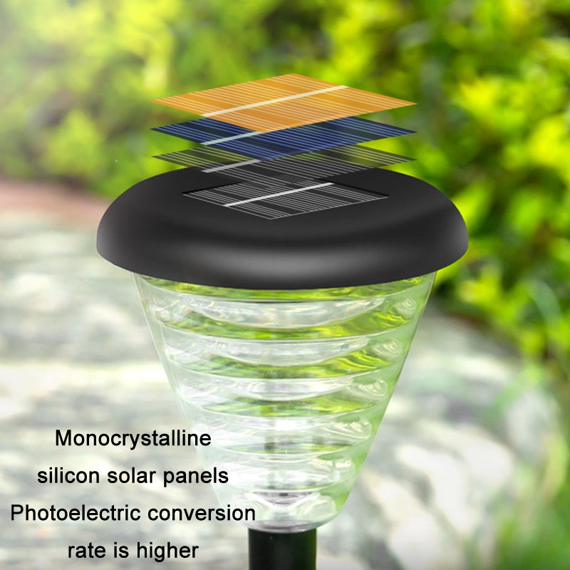 Outdoor Waterproof Intelligent Sensing LED Solar Lamp(Warm+Colorful Light)