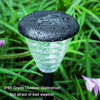 Outdoor Solar LED Lamp For Gardens, Courtyards & Lawns - IP65 waterproof (Warm + Colorful Light) thumbnail