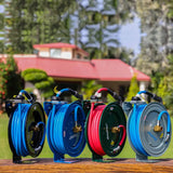 Zephyr Retractable Water Hose Reel with Spray Gun (Heavy-Duty | Multiple Colors)
