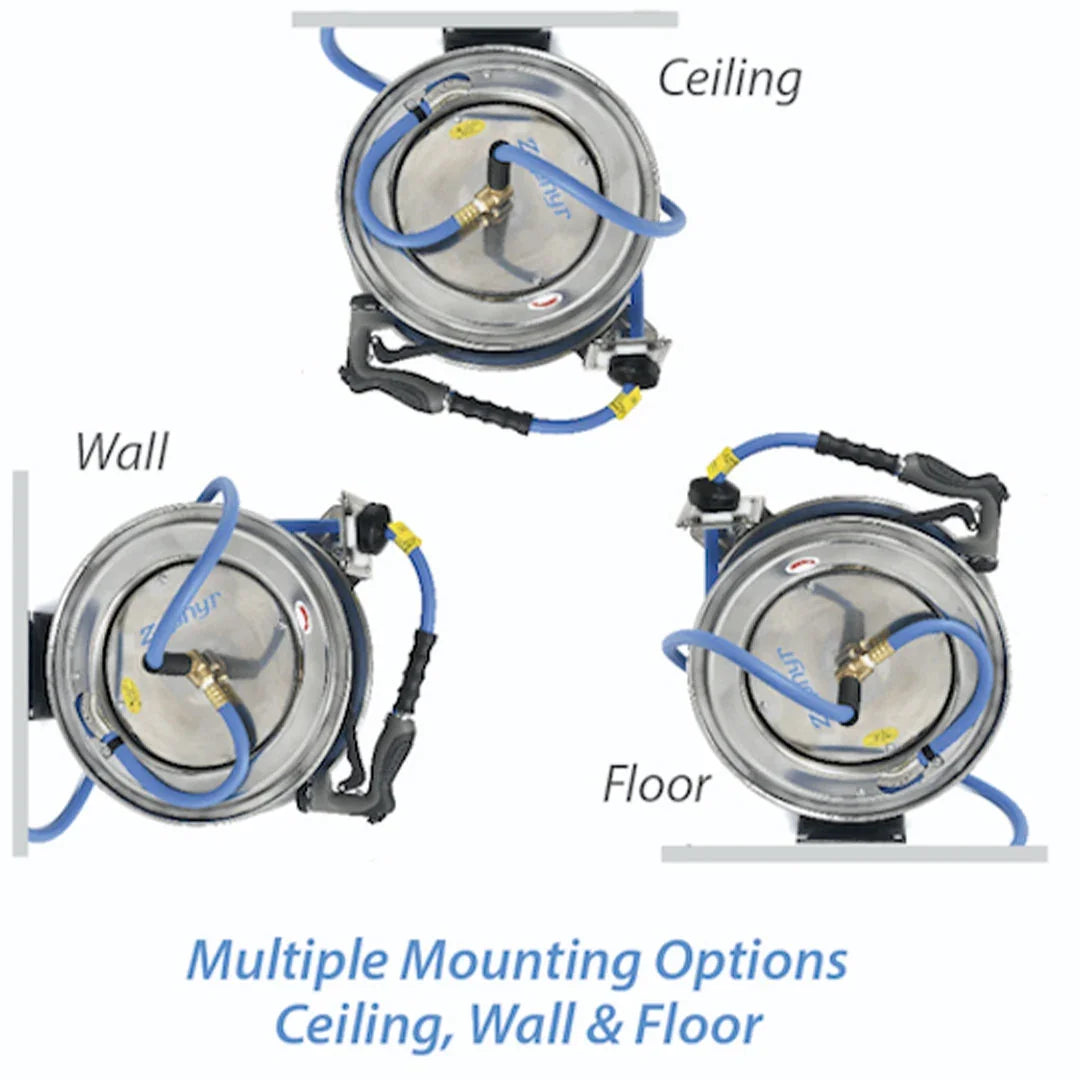 Water Hose Reel 13MM multiple mounting options