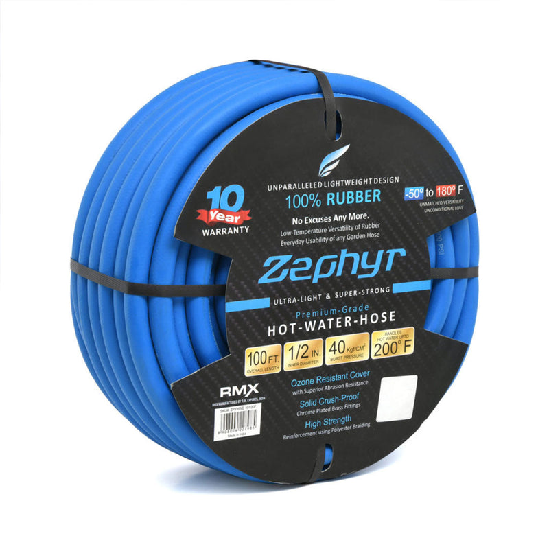 Combo of Zephyr Next-Gen Rubber Water Hose 1/2" (13MM) With 3 Kit