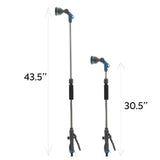 Zephyr 8-Mode Telescopic Water Wand For Garden And Washing - With Ergoflow & Adjustable Length