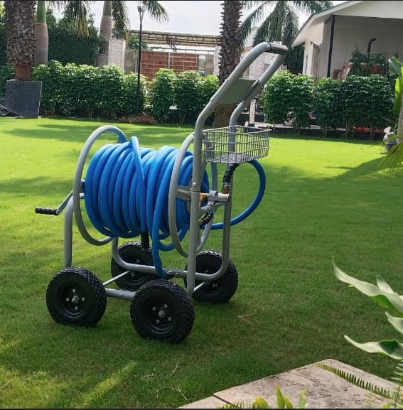 Zephyr Heavy-Duty Water Hose Reel Cart 25mm (1 Inch) x 60mtr (196ft)