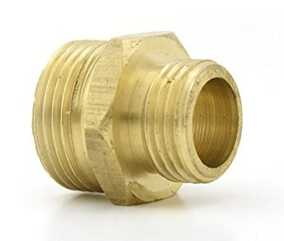 Zephyr Brass Converter Coupling 3/4" Male × 1/2" Male – Garden Hose Adapter for Watering Systems