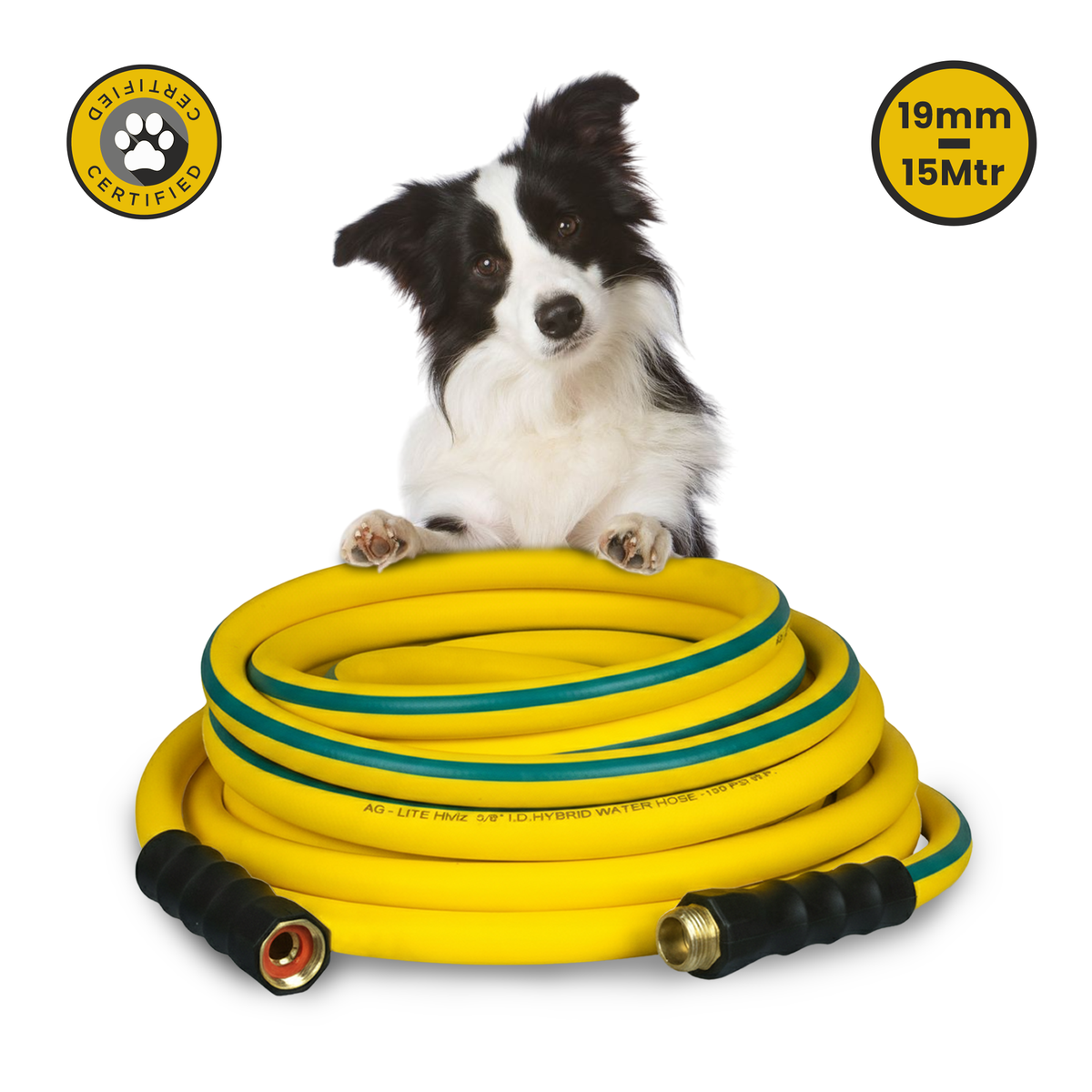 Zephyr Pet Bath Hose for Home Grooming Long Dog Wash Pipe for Garden & Home Use Leak Proof (19 mm x 15 Mtr) Pet Wash