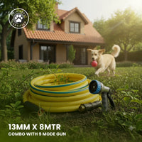 Zephyr Pet Bath Hose for Home Grooming with 9-mode Shower Nozzle, Flexible Pet Shower Pipe for Dogs & Cats, Leak Proof (13 mm x 8 Mtr) thumbnail