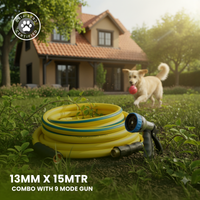Zephyr Pet Bath Hose for Home Grooming with 9-mode Shower Nozzle, Long Dog Wash Pipe for Garden & Home Use, Leak Proof (13 mm x 15 Mtr) thumbnail