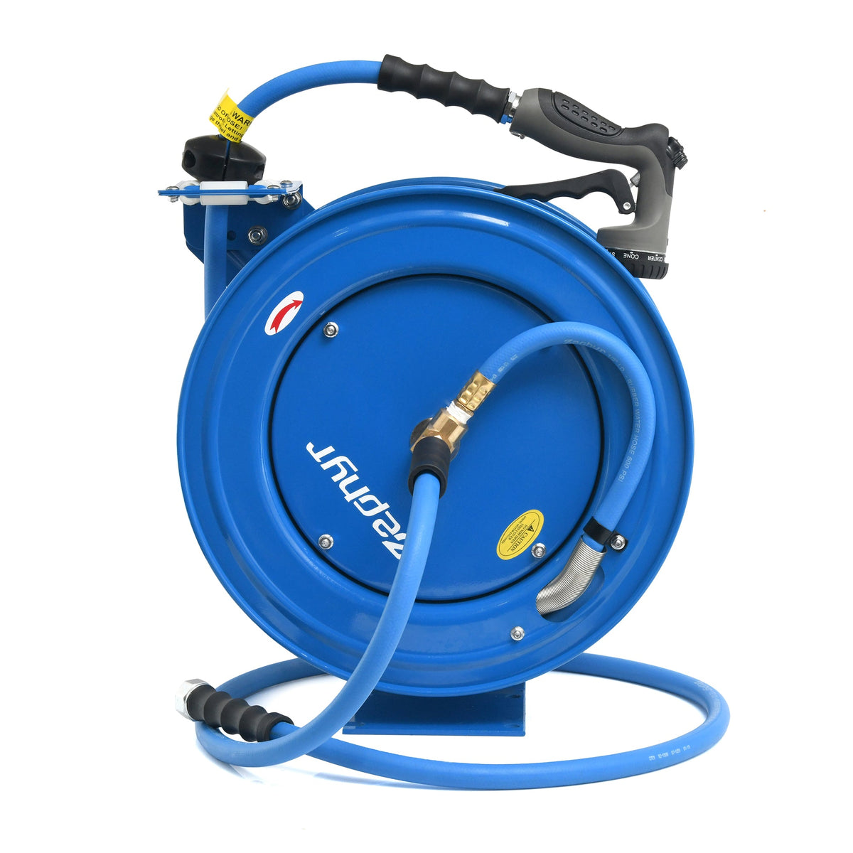 Zephyr Pet Wash Auto Retractable Metal Hose Reel for Home & Balcony (13mm × 20M) Heavy Duty Pet Wash Hose Reels