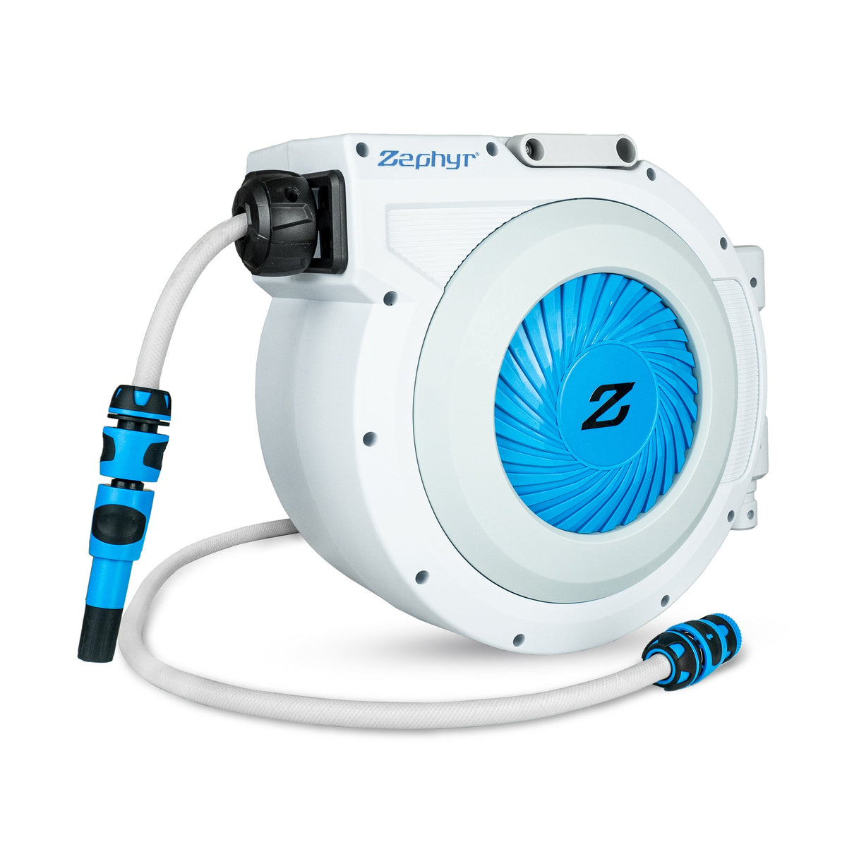 Zephyr Premium Pet Shower System (13 mm × 15 M) Auto-Retractable Pet Wash Hose Reel Pet Wash Hose Reels